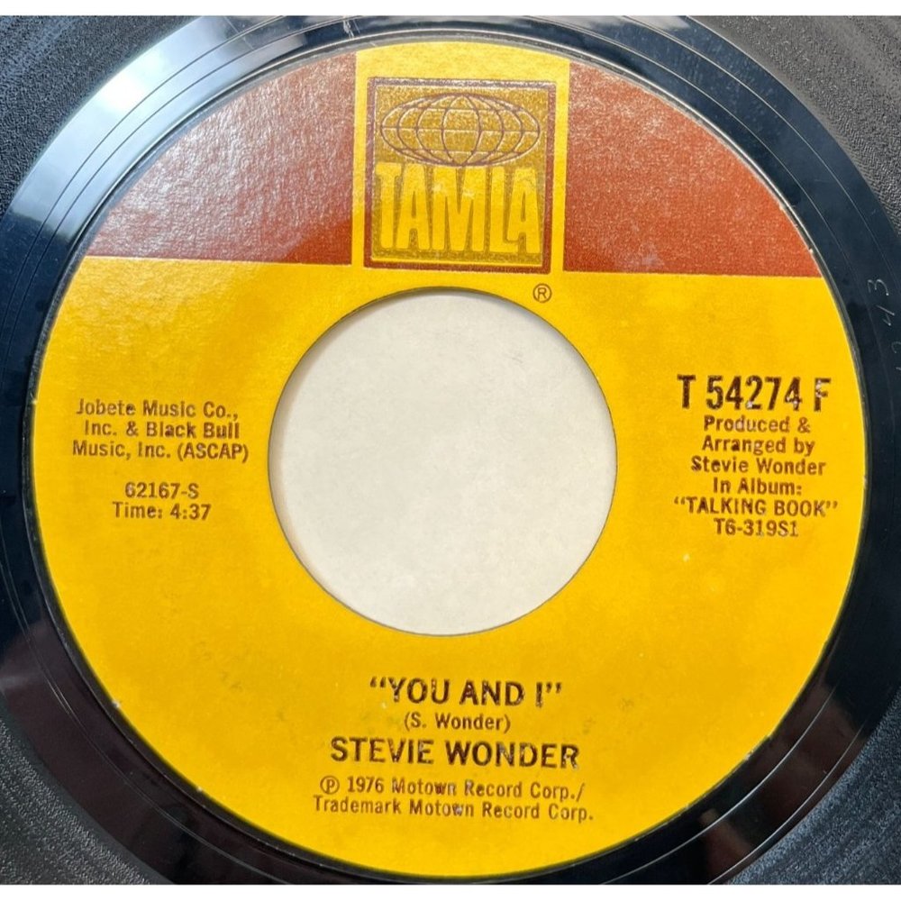 Stevie Wonder I Wish / You and I 45 Funk Soul 1976 Tamla 54274